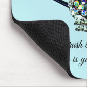 "De penseel van de Verf is Mijn Scepter van Keuze! Muismat (Hoek)