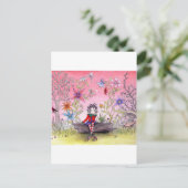 De pensieve elf briefkaart (Staand voorkant)