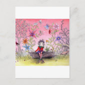 De pensieve elf briefkaart (Voorkant)