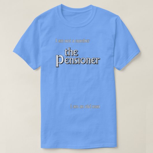 De pensioengerechtigde t-shirt (Design voorkant)