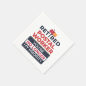 De pensionering van de postwerknemer is mijn prior servet (Hoek)