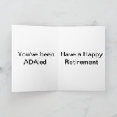 de pensioneringskaart en uitnodiging van de (Binnen)