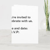 de pensioneringskaart en uitnodiging van de (Achterkant)