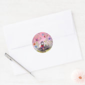 De Pensive Elf Ronde Sticker (Envelop)