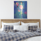 De Peony Nebula Canvas Afdruk (Insitu (Slaapkamer))