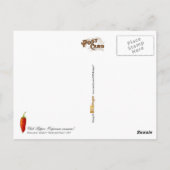 De Peper van de Spaanse peper - vintage Briefkaart (Achterkant)