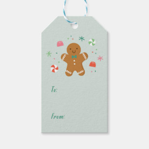 De peperkoek wenst giftlabel cadeaulabel