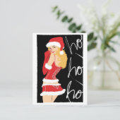 De pepermunt gluurt briefkaart (Staand voorkant)