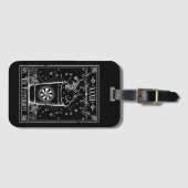 De pepermunt latte tarot Kaart Bagagelabel (Voorkant (horizontaal))