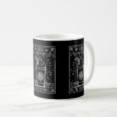 De Pepermunt Latte Tarotkaart Koffiemok (Voorkant rechts)