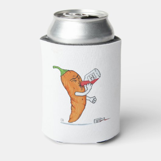 De Pepperz, favoriete hete saus, Koelbox Blikjeskoeler (Blikje Achterkant)