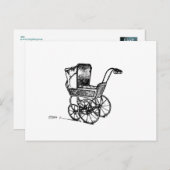 De perambulator briefkaart (Voorkant / Achterkant)