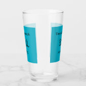 De perfect match koppel naam letter datum blauwe s glas (Rechts)