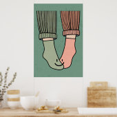 De Perfect Match Koppel Poster Happy Feet Muur Kun (Keuken)