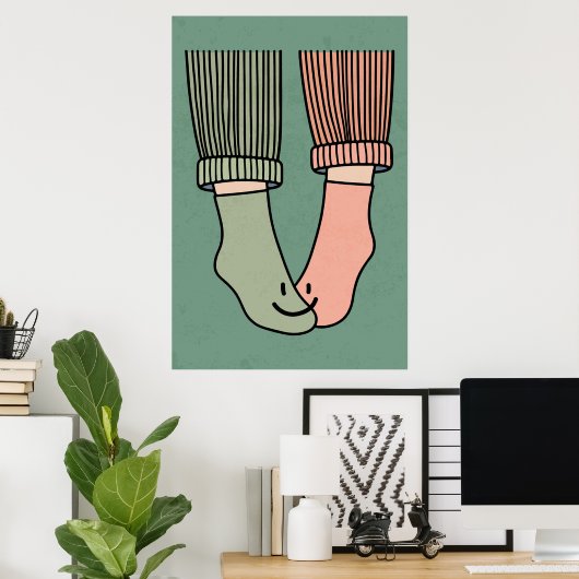 De Perfect Match Koppel Poster Happy Feet Muur Kun (Thuiskantoor)