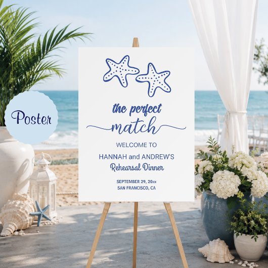 De Perfect Match Zeesterre Oefendiner Poster