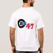 De perfect ontworpen "8647"-versnellingsbak valt n t-shirt (Achterkant)