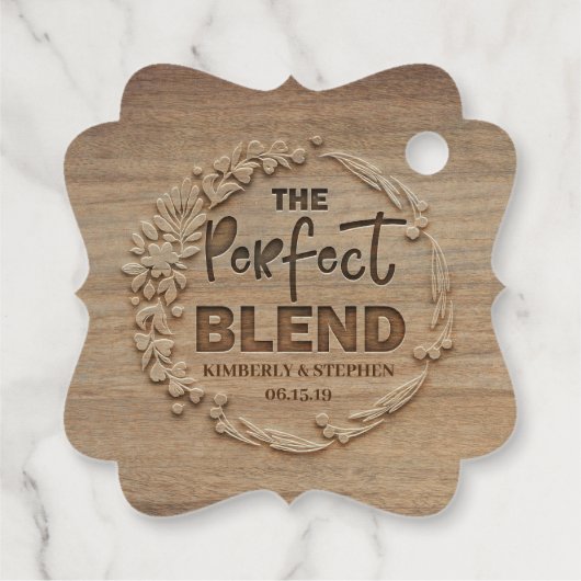 De perfecte bijtende bruiloft bedankjes labels (Achterkant)