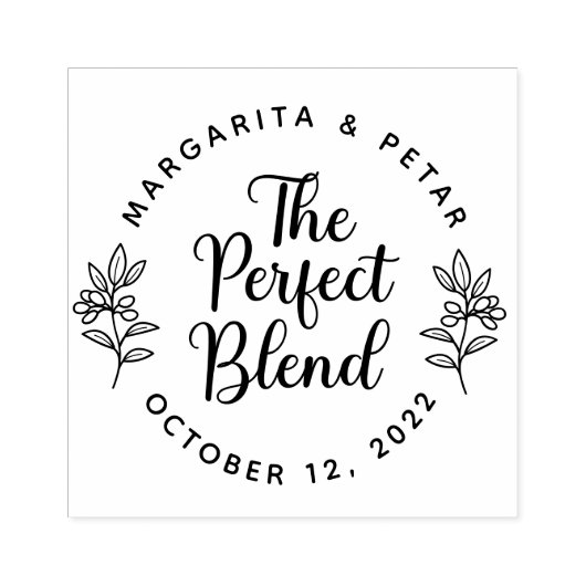 De perfecte bijtende bruiloft rubberstempel (Afrduk)