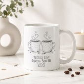 De Perfecte Blend 2Cups Gezellige Bruiloft Koffiemok