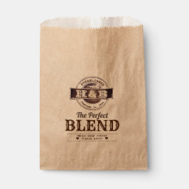 De perfecte blend bruiloft koffiezakken bedankzakje
