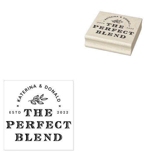 De perfecte blend bruiloft Rubber Stamp Rubberstempel (Gestempeld)