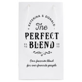 De perfecte blend bruiloft voor middelgrote cadeau klein cadeauzakje (Achterkant)