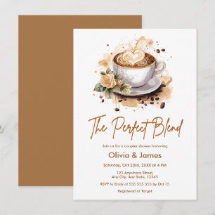 De Perfecte Blend Coffee Bruiloft Koppels Bruispar Kaart