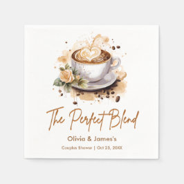 De Perfecte Blend Coffee Huwelijk Koppels Bruiloft Servet
