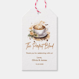 De Perfecte Blend Coffee Trouwkoppels Bruiloft Cadeaulabel