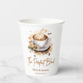 De Perfecte Blend Coffee Trouwkoppels Bruiloft  Papieren Bekers