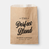 De perfecte blend koffie bruiloft bedankzakje (Voorkant)