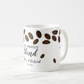 De perfecte blend koffie bruiloft koffiemok (Voorkant rechts)