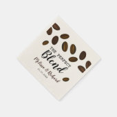 De perfecte blend koffie bruiloft servet (Hoek)