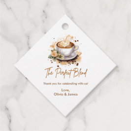 De Perfecte Blend Koffie Dank Je Trouwdag Bruidssa Bedankjes Labels