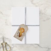 De perfecte blend koffie en bagel | Weddenschap Cadeaulabel (Met Touw)
