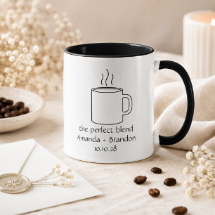 De Perfecte Blend Lijnengetekende Huwelijk Mok