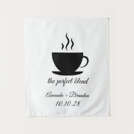 De Perfecte Blend Trouwachtergrond Wandkleed