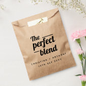 De Perfecte Blend Trouwkoffiebonen Favor Zak Bedankzakje (Gezegeld)