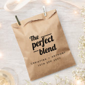 De Perfecte Blend Trouwkoffiebonen Favor Zak Bedankzakje (Geknipt)