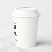 De perfecte blend Weddenenkoffee Papieren Bekers (Links)