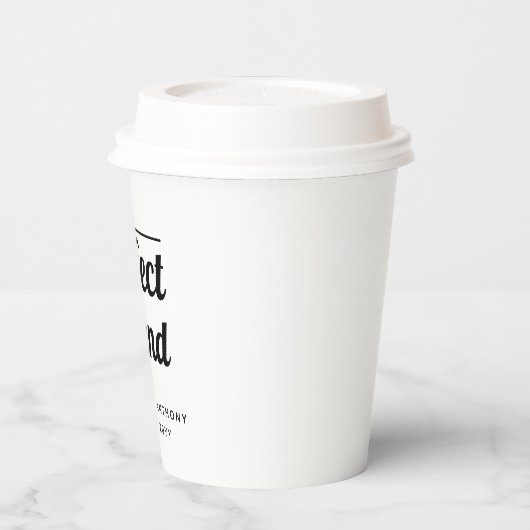 De perfecte blend Weddenenkoffee Papieren Bekers (Links)