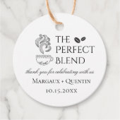 De perfecte blendkoffie bedankjes labels (Voorkant)