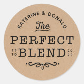 De perfecte blendrieste kraft ronde sticker (Voorkant)