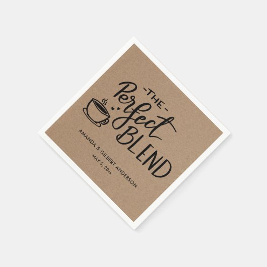 De perfecte blendrift voor koffie servet (Hoek)