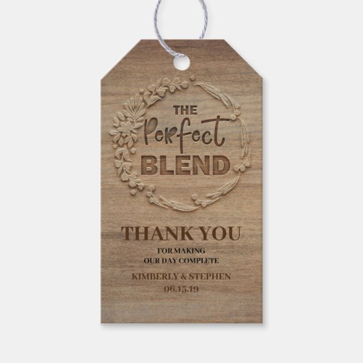 De perfecte blendweddenschap cadeaulabel (Voorkant)