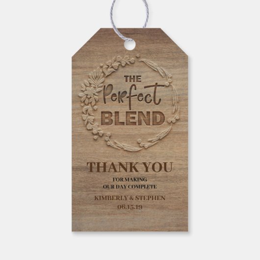 De perfecte blendweddenschap cadeaulabel (Achterkant)