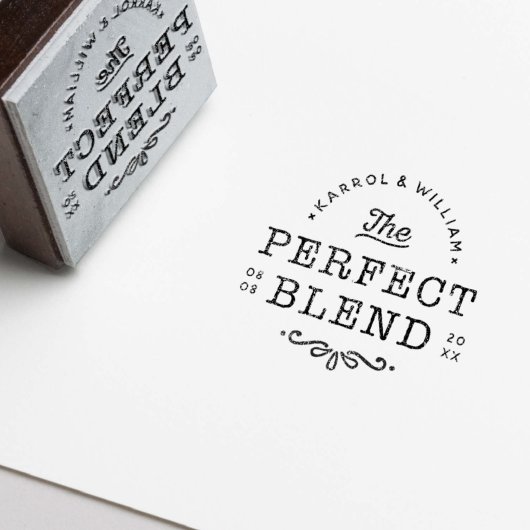 De perfecte blendweddenschap rubberstempel