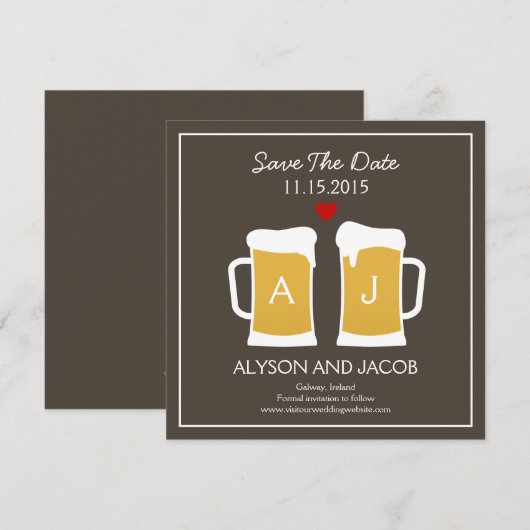 De perfecte Brew bewaart de Datum Kaart (Voorkant / Achterkant)