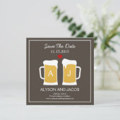 De Perfecte Brouw Save The Date Kaart (Staand voorkant)